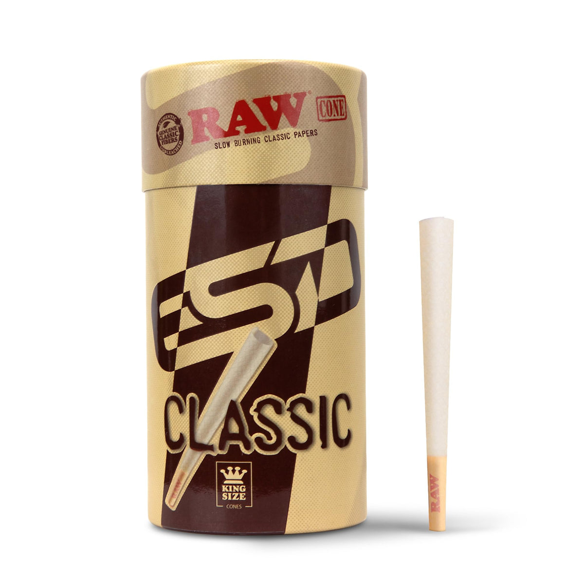 RAW Cones Classic King Size 109mm - 100 Pack - Pre Roll Rolling Paper