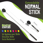 Buy now Cactus Scratcher Extendable Telescopic Back Scratcher - Extends 29" Long Double Sided Retractable Scratching Tool for Hand, Neck, Head, and Body - Universal Gift for Family, Pets, and Friends, Black at indiglob india