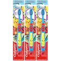 Colgate Pokémon Toothbrush with Suction Cup, for Chiildren 5+ Years Old, Extra Soft (Colors & Characters Vary) - Pack of 3