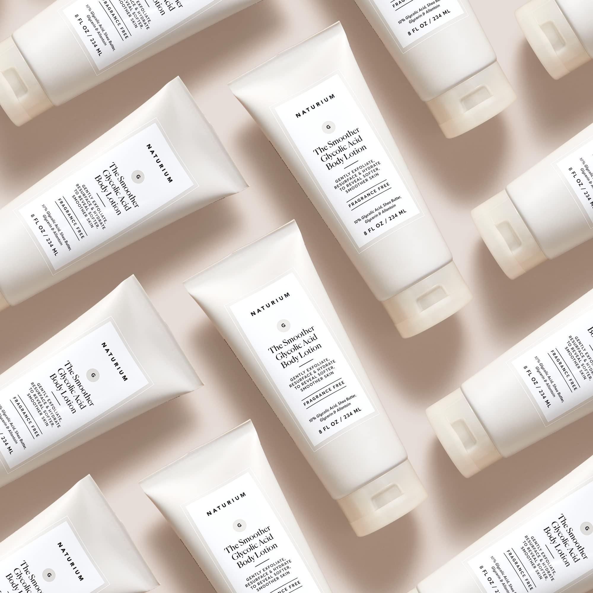 Naturium The Smoother Glycolic Acid Body Lotion, Resurfacing & Exfoliating Treatment, with 10% Glycolic Acid, 8 oz