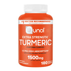 Qunol Turmeric Curcumin 1500mg, Ultra High Absorption Supplement, 90 Count | #1 Doctor Recommended form of Turmeric Curcumin, Extra Strength Capsule for Joint Support and a Healthy Inflammation Response