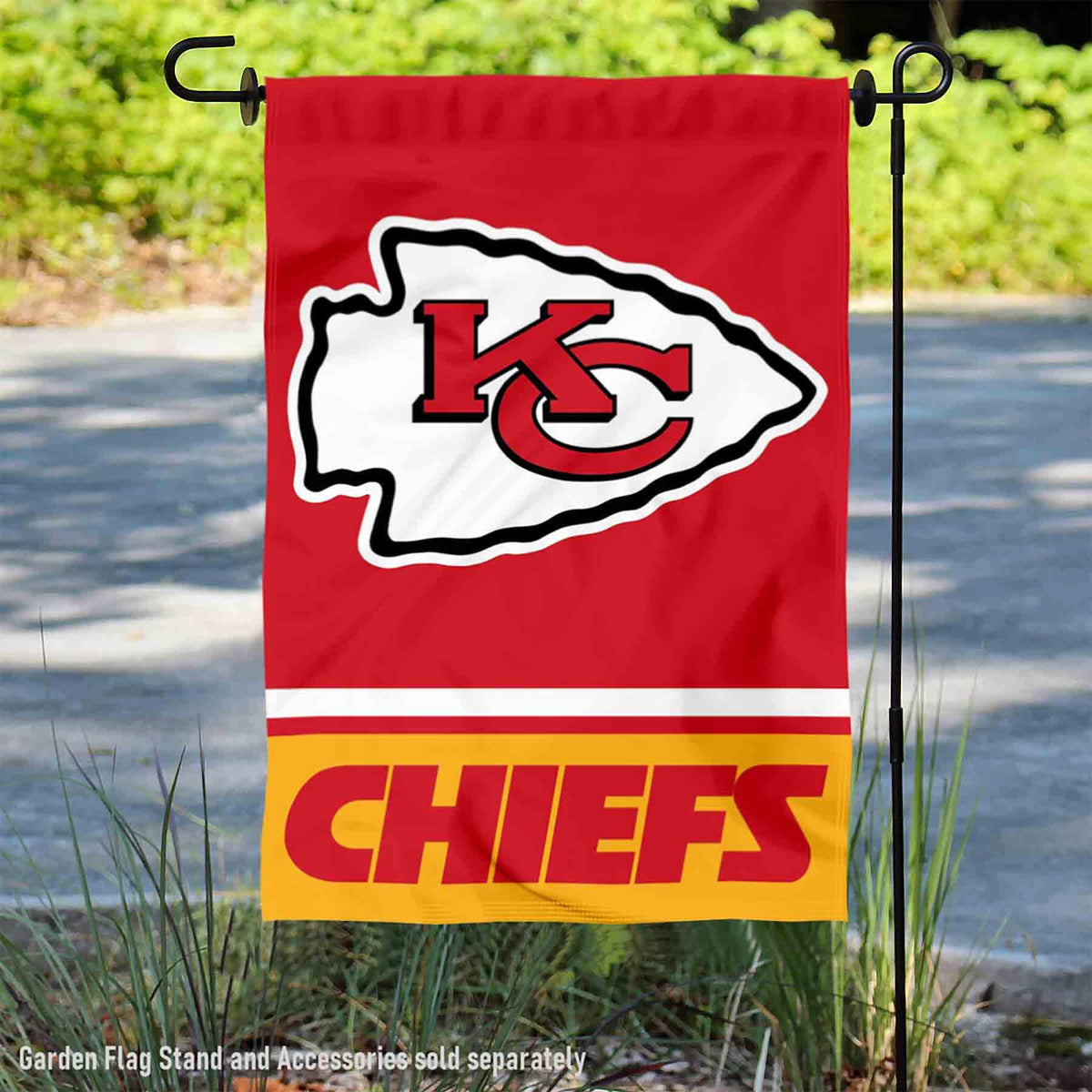 Kansas City Chiefs Double Sided Garden Flag