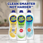 Soft Scrub Cleanser with Bleach, 36 Oz, Multi Surface Cleaner, Germ Kill