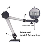 Buy now Clockwise Tools Digital Indicator with Magnetic Base Holder Stand, DIBR-0105 0-1 Inch/25.4mm, Inch/Metric Conversion, Auto Off at indiglob india
