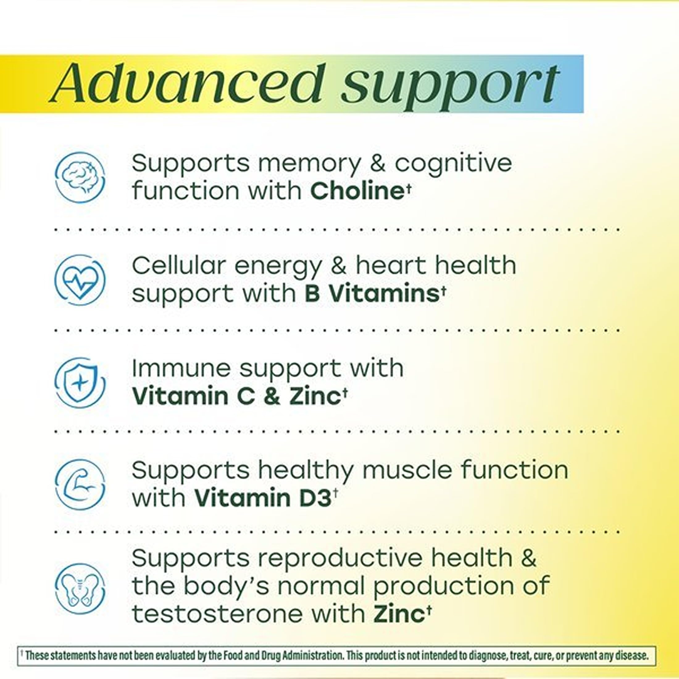MegaFood Advanced Multivitamin for Men, Doctor Formulated, 120 Tablets | Immune Support, Cellular Energy, Heart & Brain Health, Choline, Methylfolate, Vitamin C, D3, Zinc, Vegetarian, 60 Servings