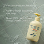 Pipette Daily Nourishing Shampoo and Conditioner Duo, Clean, Tear-Free Shampoo For Kids, Detangling Conditioner For Kids, Sulfate-Free, Paraben-Free, Silicone-Free, Hypoallergenic, Non-Toxic