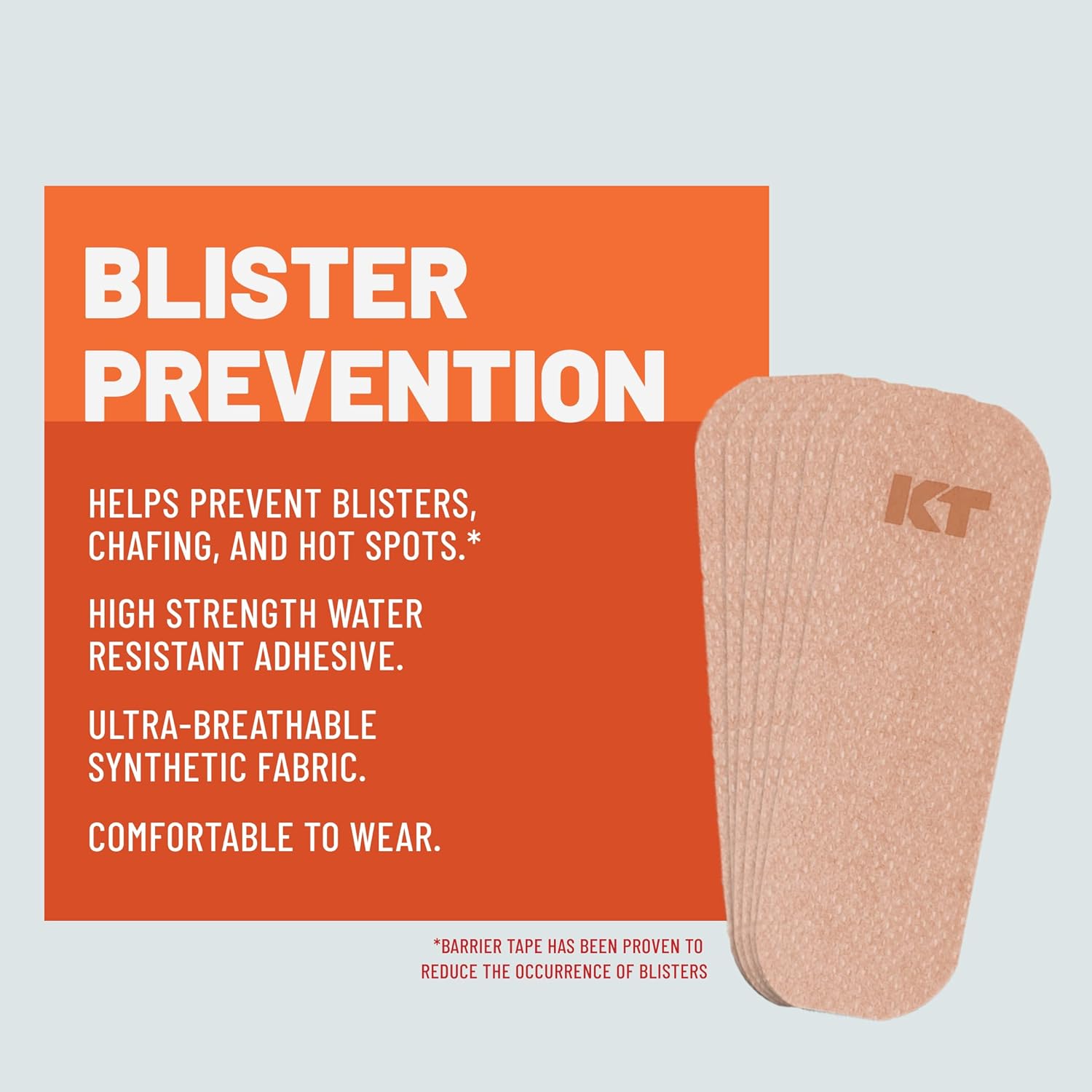 Buy now KT Health Blister Prevention Tape â€“ 30 Precut Strips for Blister Protection, Strong Adhesive, Dermatologist Tested, Ideal for Athletes and Active Lifestyles â€“ Black at indiglob india
