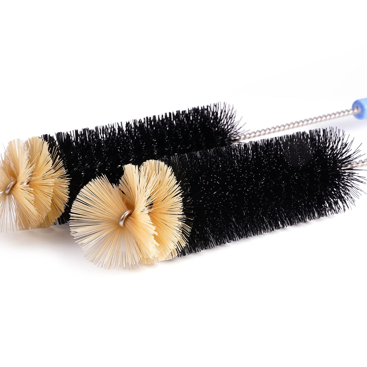 MOSOLAN Long Handle Bottle Brush, 17 Inch Bottle Brush Cleaner, 2 Pack