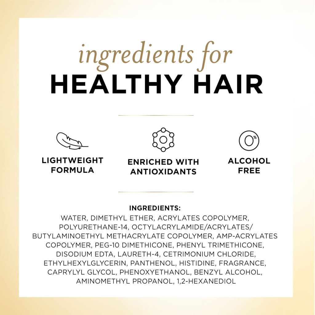 Pantene Alcohol-Free Hairspray Level 3, Flexible Hold, 14 oz