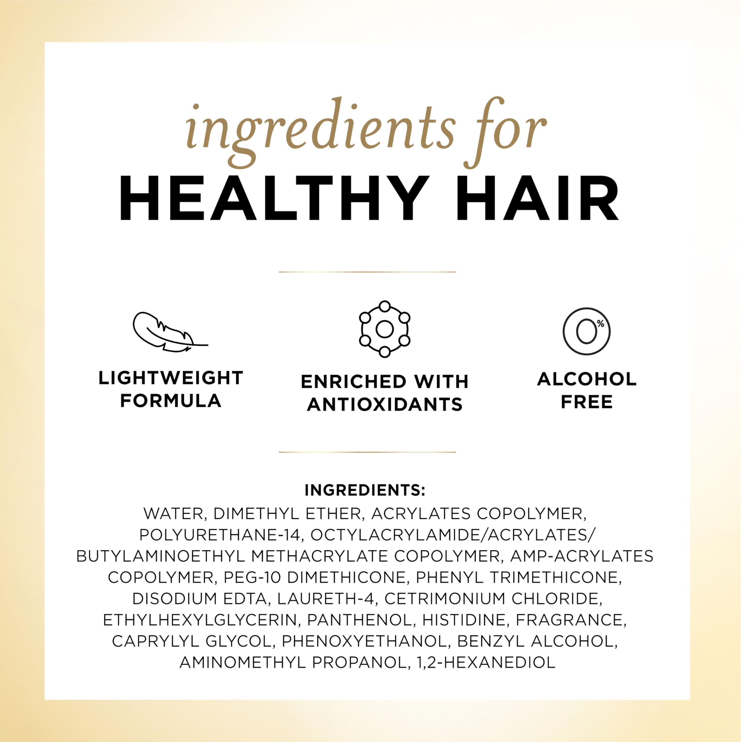 Pantene Alcohol-Free Hairspray Level 3, Flexible Hold, 14 oz