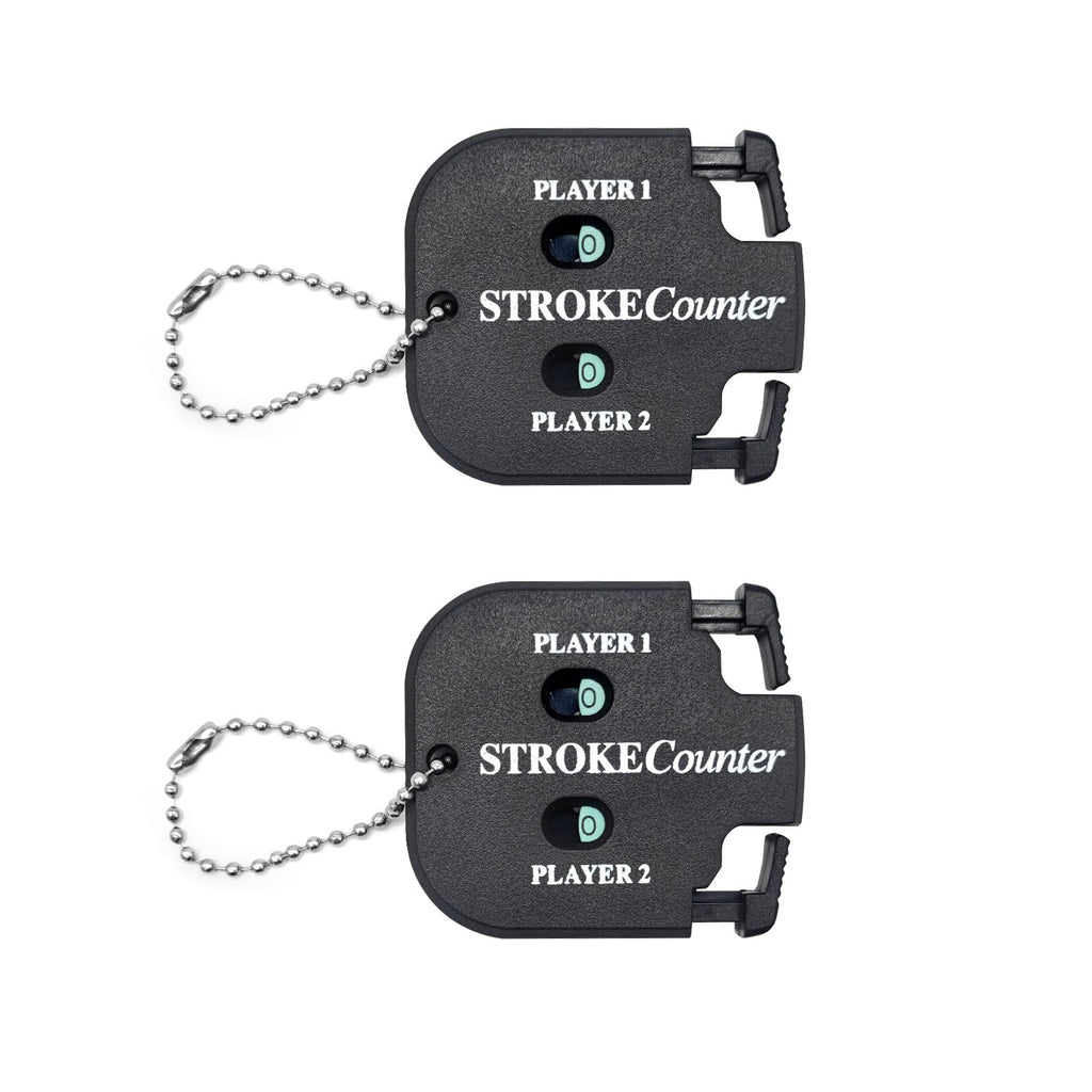 Medsuo 2 PCS Golf Score Counter, 2 Player Stroke for Golf Game Scorekeeper