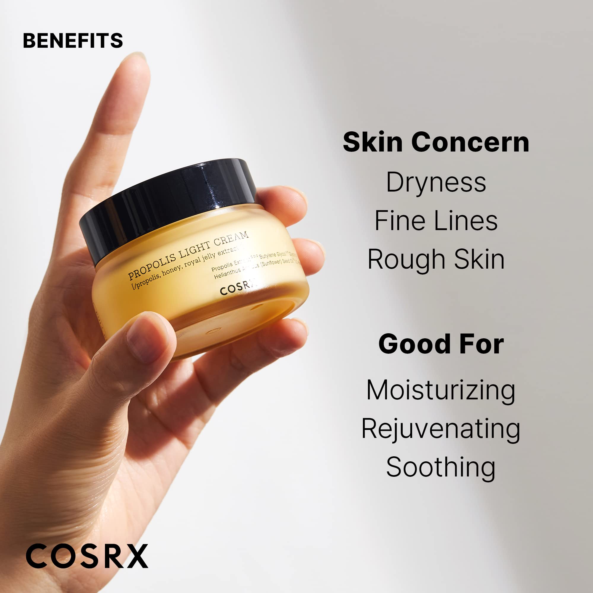 Buy now COSRX Full Fit Propolis Light Cream, 2.19 Fl.oz / 65ml, Propolis 64.5%, Hydrating Daily Day and Night Moisturiser, Korean Skin Care, Not Tested on Animals at indiglob india