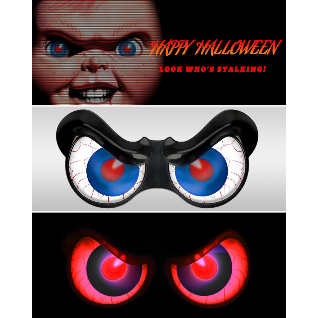Halloween Decorations, 5 Pack Glowing & Flashing LED Eye Lights for Indoor/Outdoor Use, Bush, Yard, Window, Party