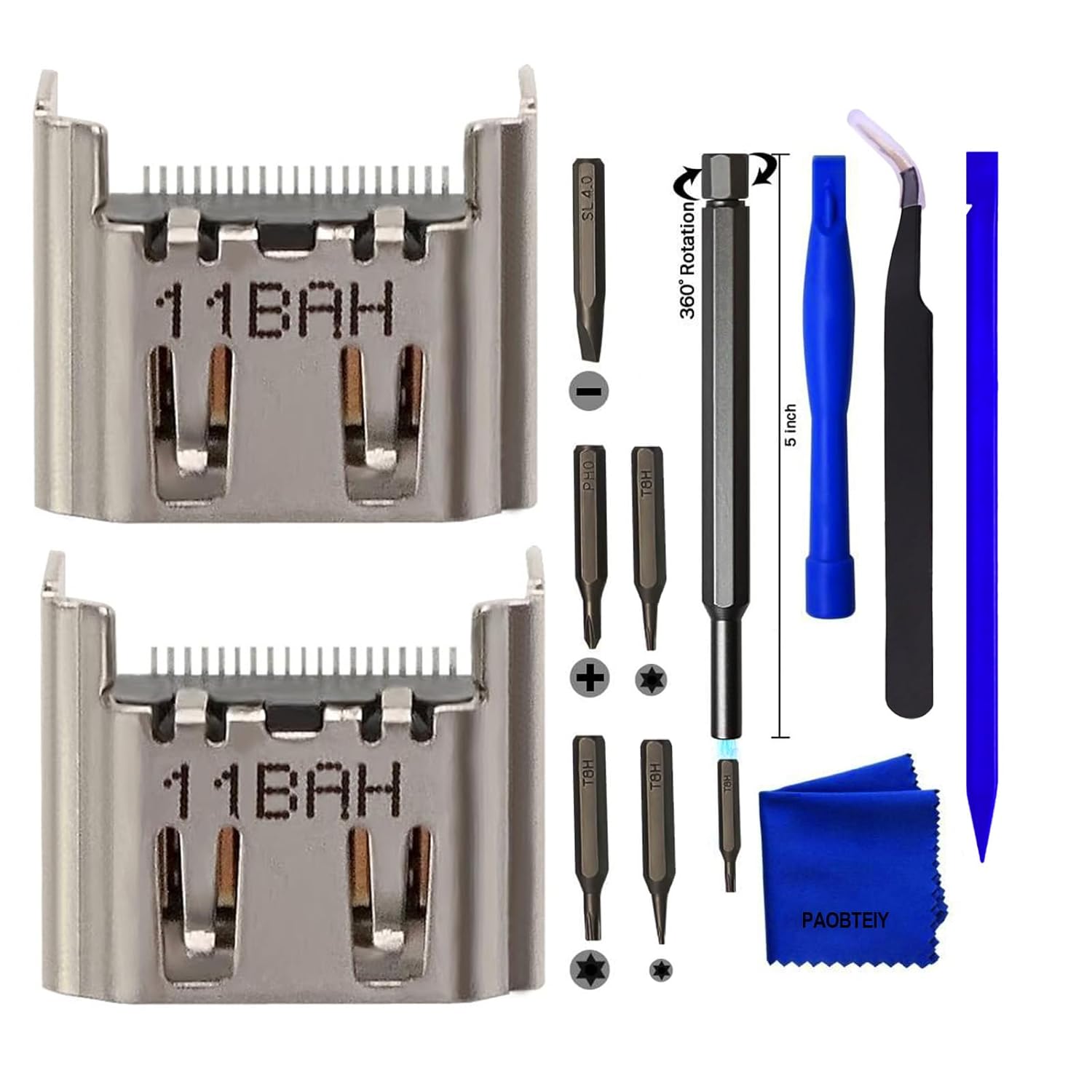 Buy now PAOBTEIY 2pcs HDMI Port Replacement for Playstation 4 With 10-in-1 Kits, HDMI Display Socket Connector Jack for Sony PS4. Ps4 2pc+10-in-1 kits at indiglob india