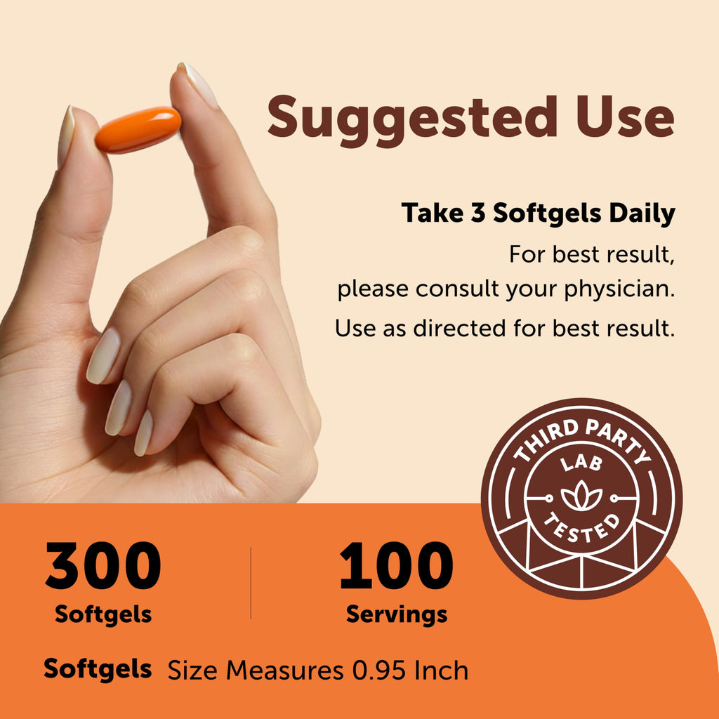 Micro Ingredients Turmeric Curcumin Supplement with Black Pepper & Ginger, 300 Softgels | Made with MCT Oil | 95% Curcuminoids | Non-GMO, Gluten Free
