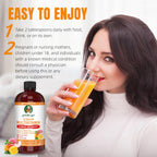 Liquid Multivitamin for Hair Growth | Biotin 10000mcg | Hair & Skin Support Supplement | Clinically Tested for Thicker Hair & Skin Elasticity | Suitable for Women & Men, Ages 18+ | 15.22 Fl Oz (2)