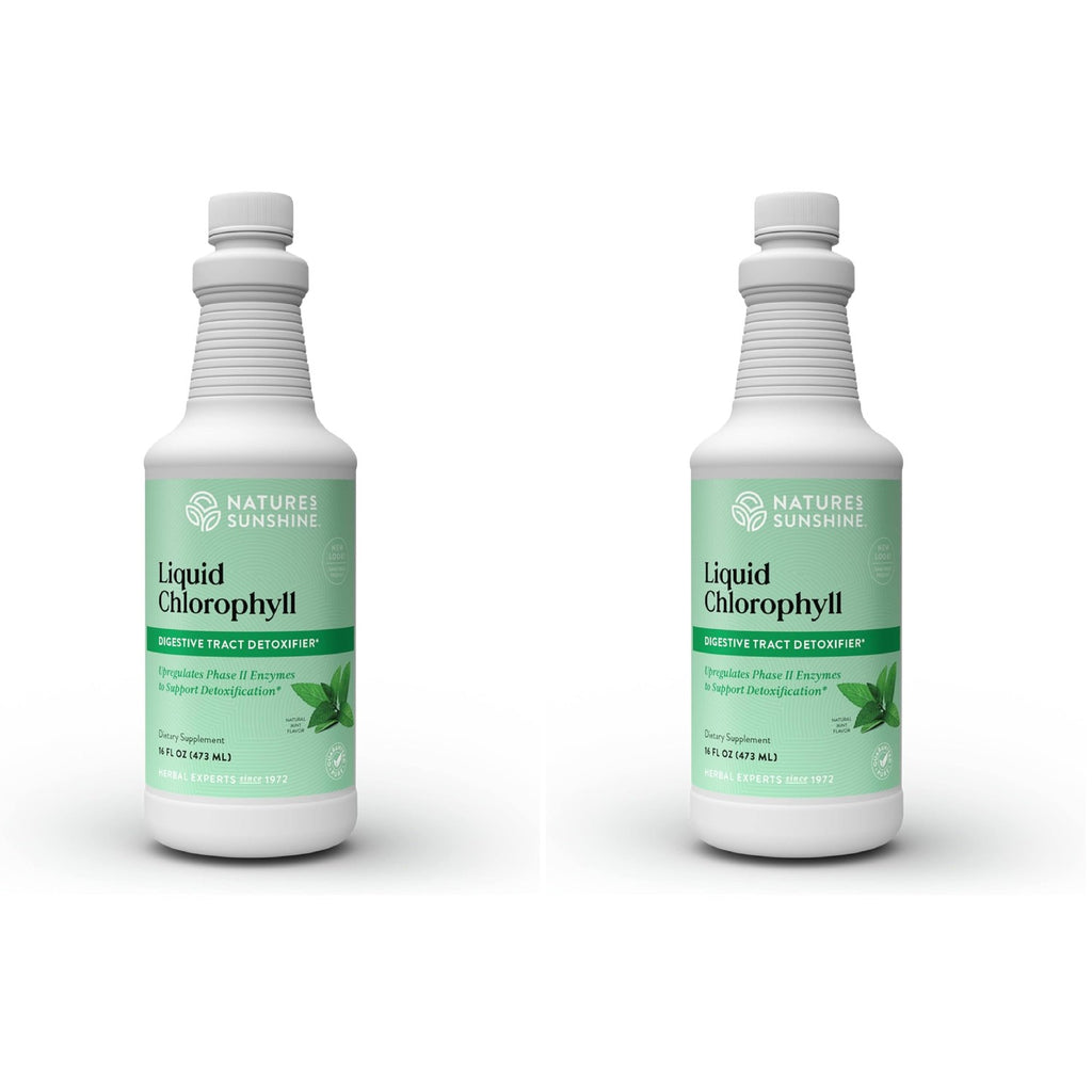 Nature's Sunshine Liquid Chlorophyll - Immunity Support, Detox & Cleanse, Chlorophyll Liquid Drops with Spearmint Oil, Natural Energy Boost, Internal Deodorant - 16 Fl Oz