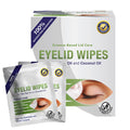 Buy now Lunovus Premium Eyelid Wipes With Tea Tree and Coconut Oil - Cleansing Wipes for People Itchy Eyes - Individually Wrapped - Box Of 30 Natural Eye Wipes at indiglob india