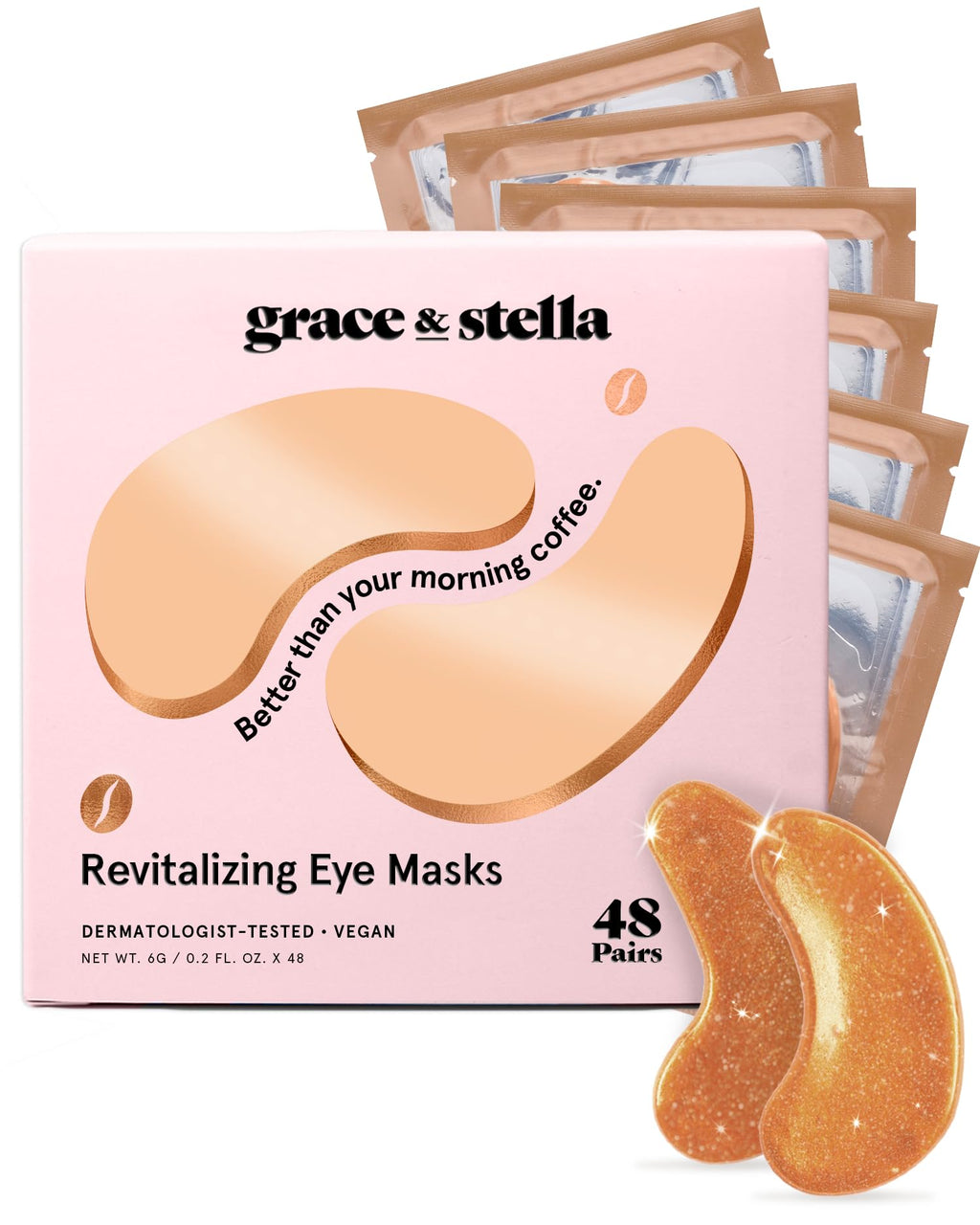 Buy now grace & stella Retinol Under Eye Patches for Puffy Eyes & Dark Circles - Restoring Gel Under Eye Masks with Hyaluronic Acid - Bridesmaid Gifts, Birthday Gifts for Women (Purple, 24 Pairs) at indiglob india
