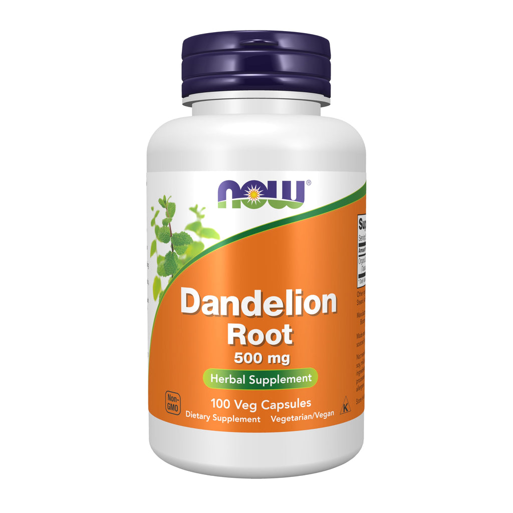 Buy now NOW Foods Supplements, Dandelion Root (Taraxacum officinale) 500 mg, Herbal Supplement, For Dietary, 100 Veg Capsules at indiglob india
