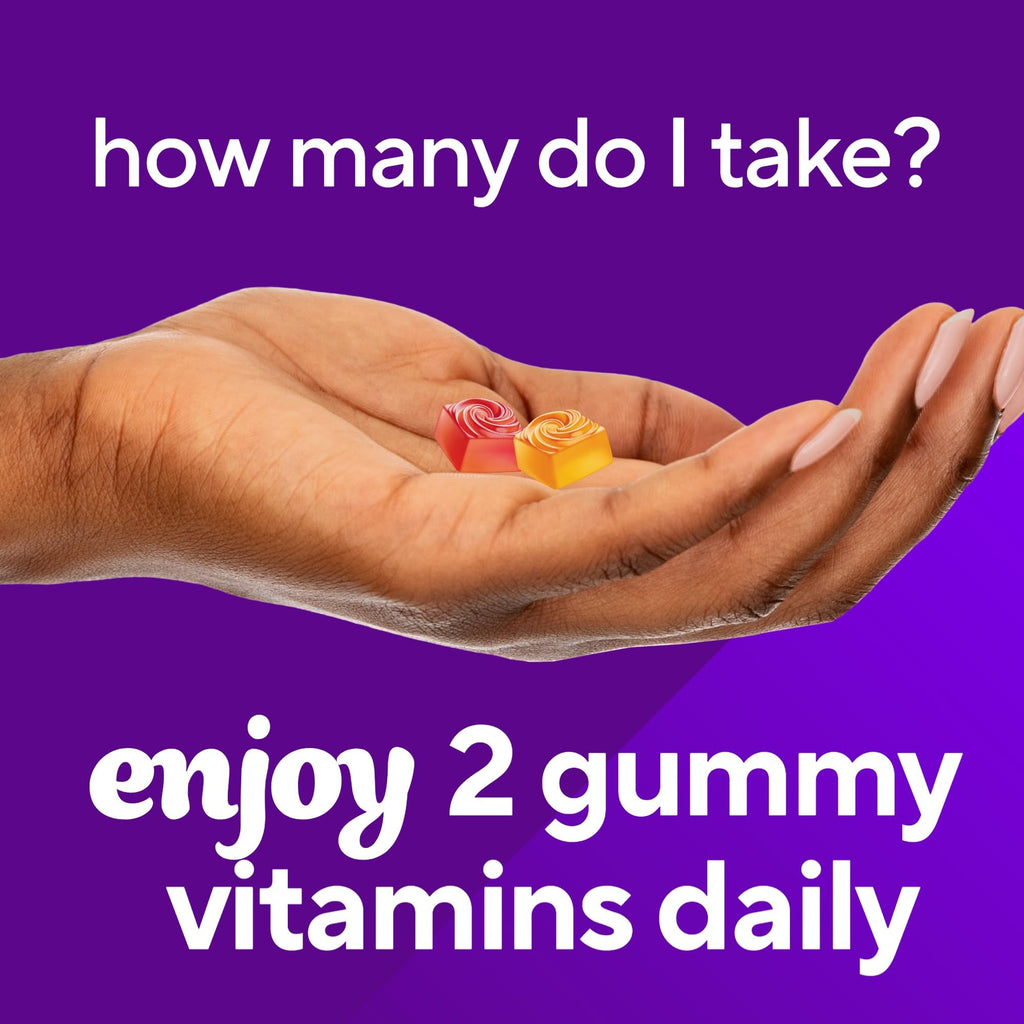 Vitafusion Fiber Well Gummies for GLP-1 Support | 5mg | 90 Count | Sugar Free Adult Gummy | Vitamins For Women & Men | Berry & Peach Flavors | Gluten Free Formula