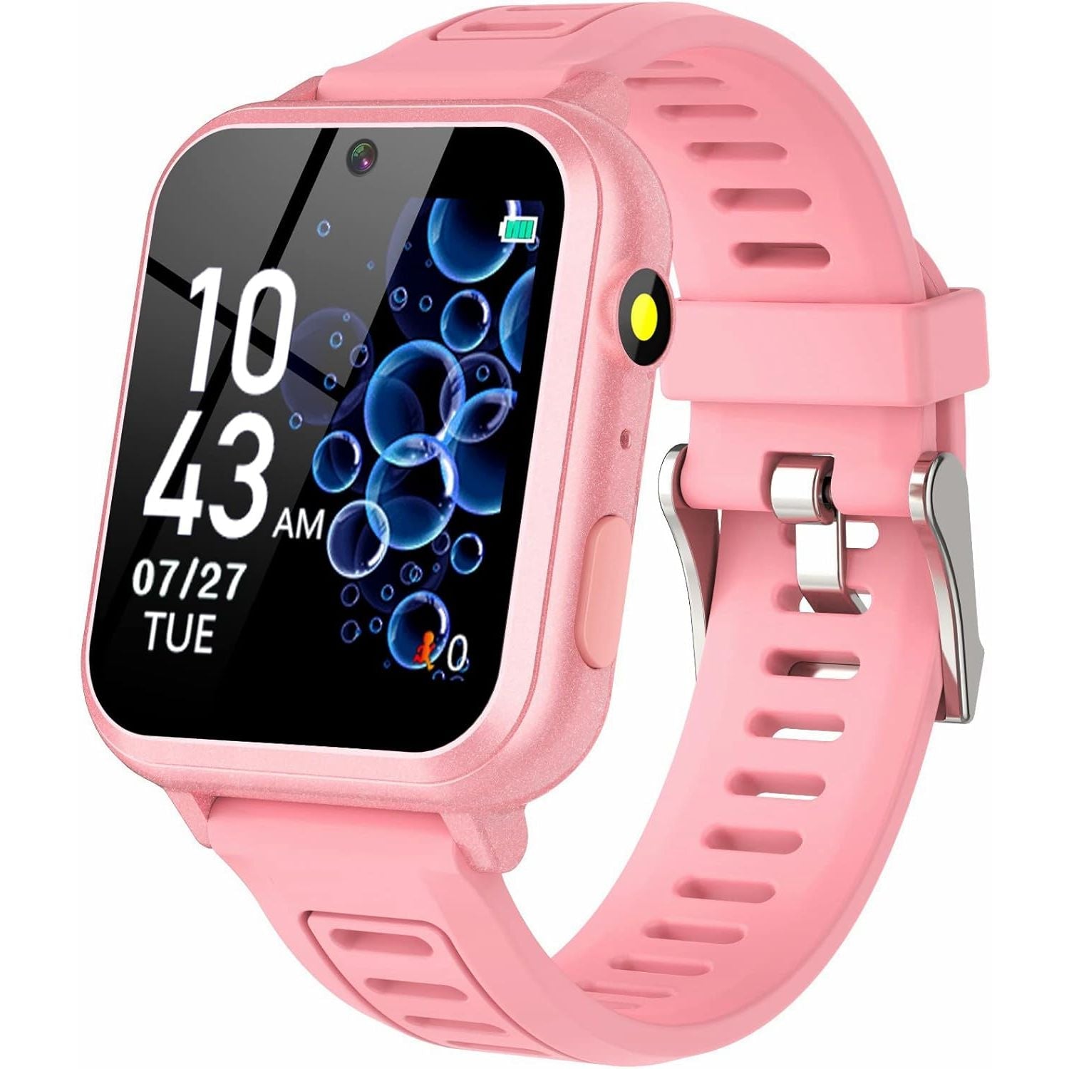 Buy now Phyulls Smart Watch for Kids, Smart Watch Toys with 39 Games Camera Video Recorder Music Alarm Calculator Calendar Flashlight Stopwatch Pedometer Gift Toys for 3-12 Years Old Boys and Girls (Black) pink at indiglob india