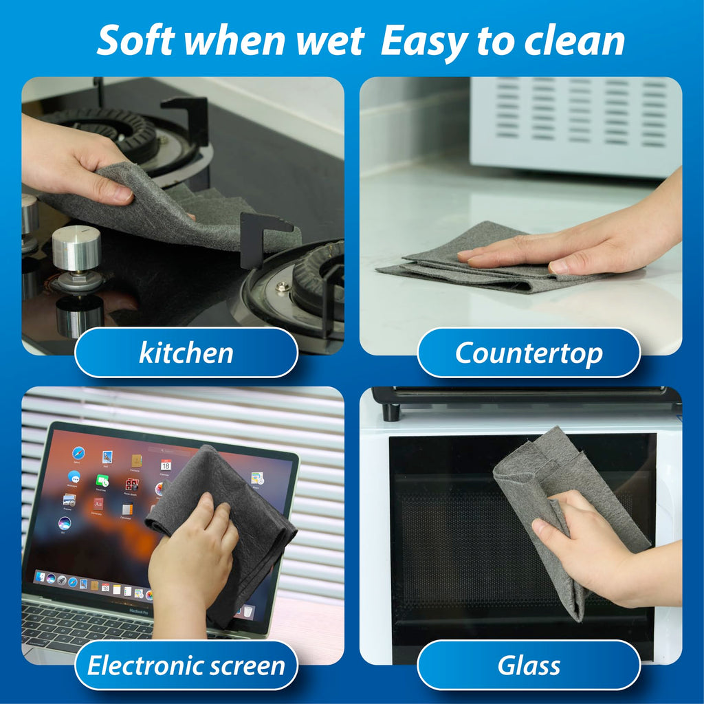 Thickened Magic Cleaning Cloth for Glass, 5Pcs Microfiber Cloth