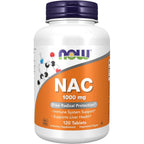 Buy now NOW Foods Supplements, NAC (N-Acetyl-Cysteine) 1,000 mg, Free Radical Protection*, 120 Tablets at indiglob india