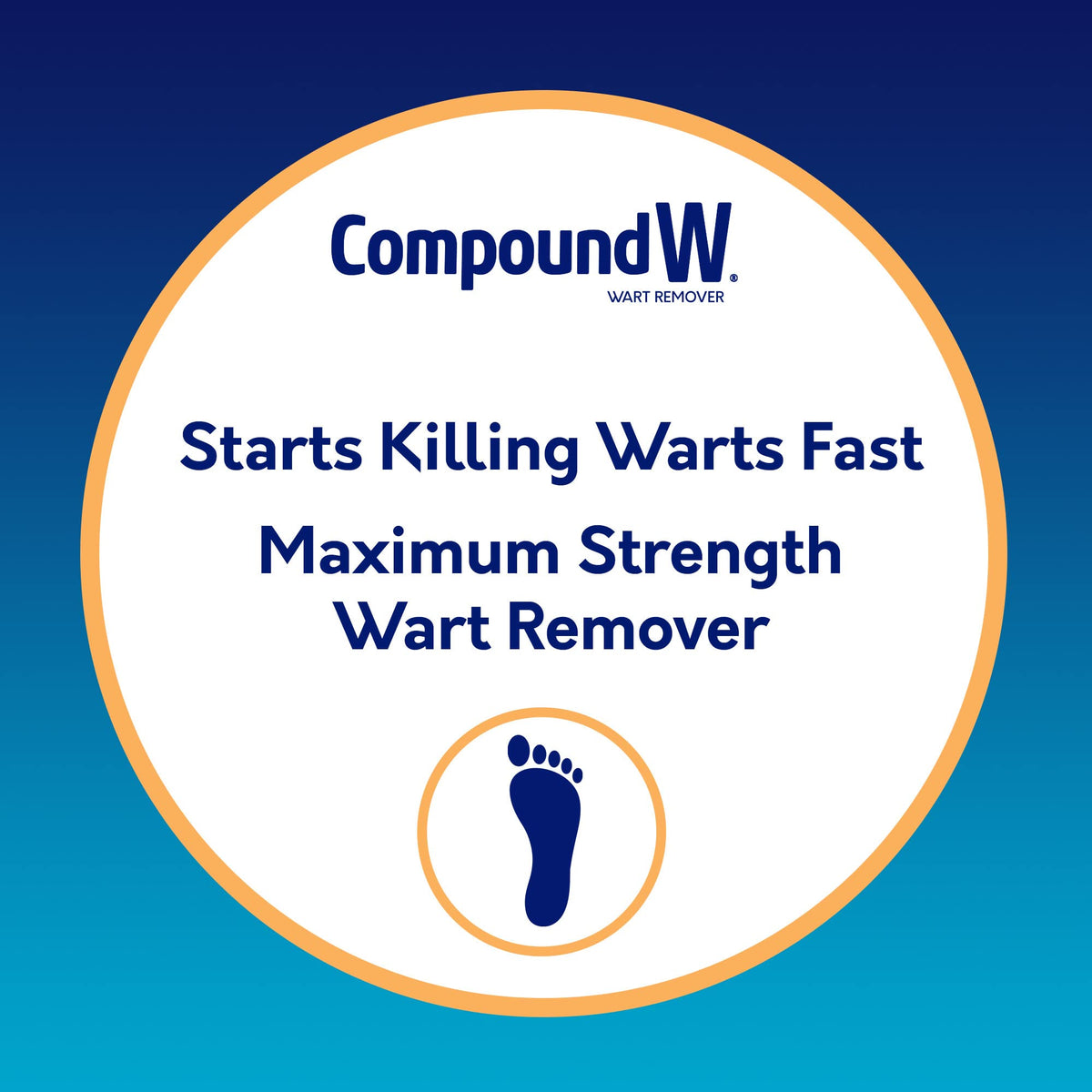 Compound W Maximum Strength One Step Plantar Wart Remover Foot Pads, 20 Ct
