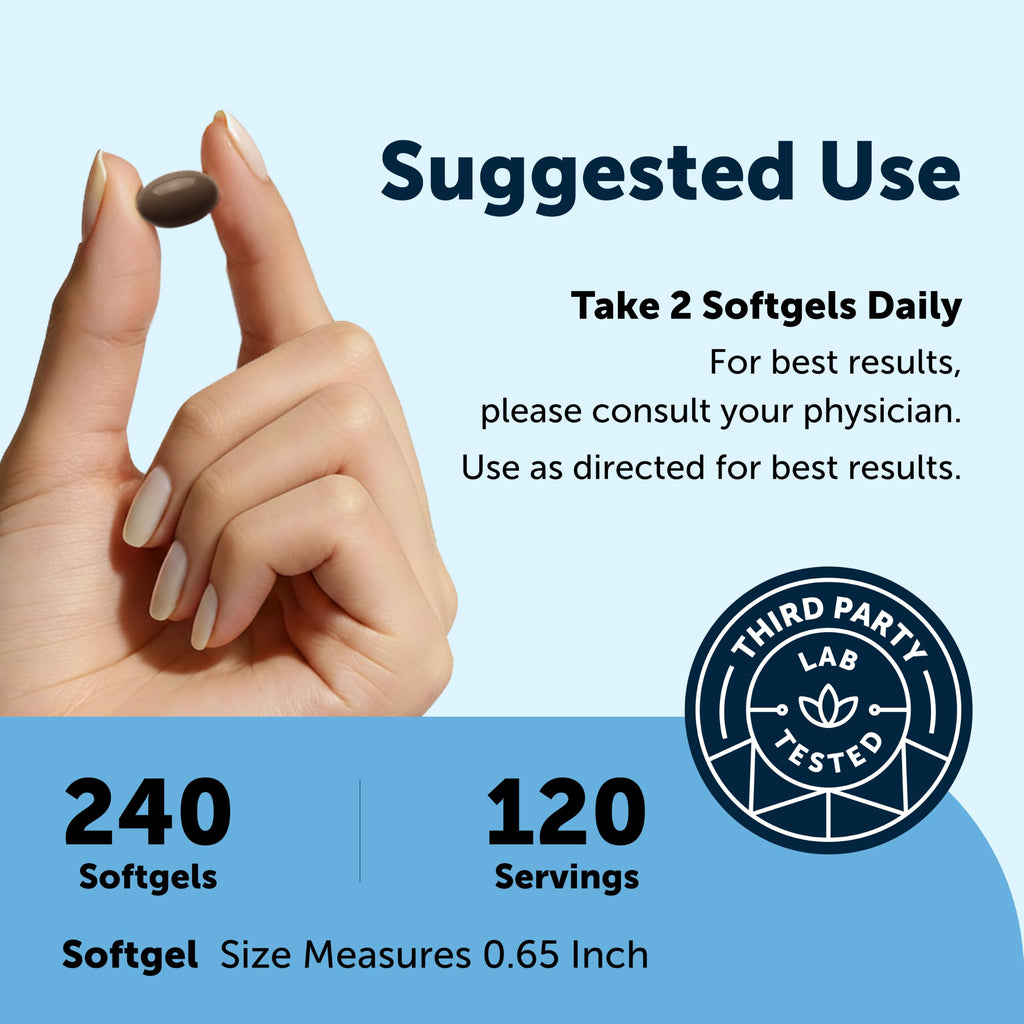Micro Ingredients Tongkat Ali+ for Men, 240 Softgels | Made with MCT Oil