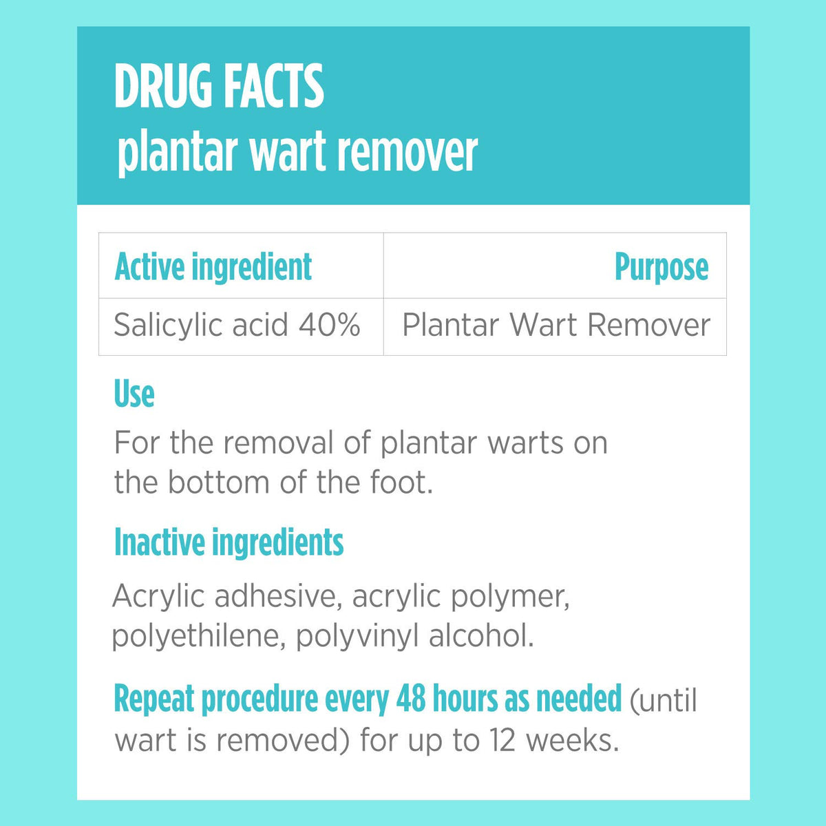 Comfort Zone Plantar Wart Remover Kit, Salicylic Acid, 24 Count