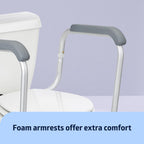 Buy now Medline Toilet Safety Rail For Seniors with Easy Installation, Height Adjustable Toilet Safety Frame, Bathroom Assist Rail with Armrests, Bathroom Safety, 250 lb. Weight Capacity at indiglob india