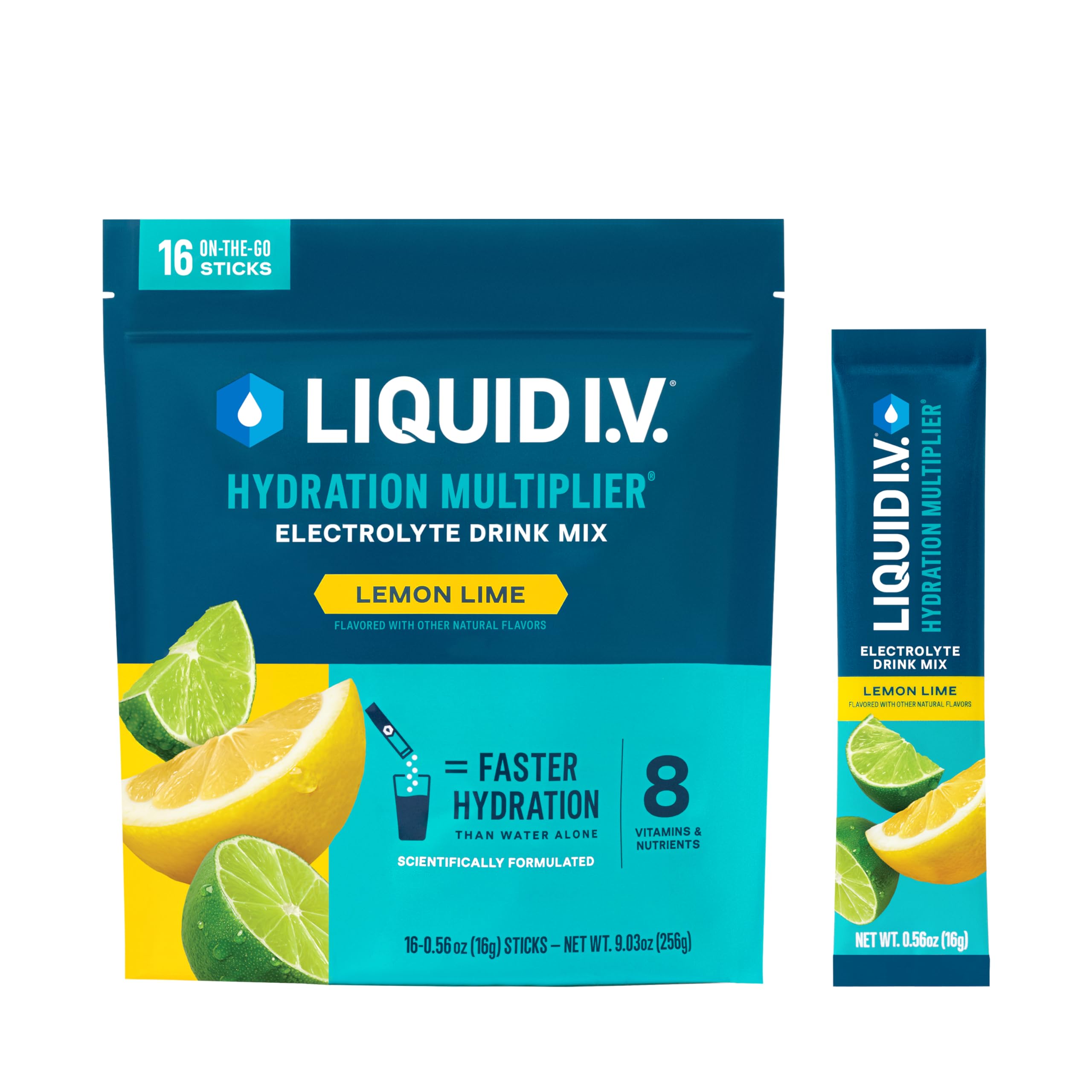 Buy now Liquid I.V.® Hydration Multiplier - Lemon Lime | Electrolyte Powder Drink Mix | 1 Pack (16 Servings) Lemon Lime at indiglob india