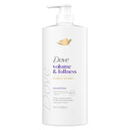 Dove Shampoo Volume & Fullness for Fine, Thin Hair with Bio-Protein Care Technology and Biotin 28 Fl Oz (Pack of 4)