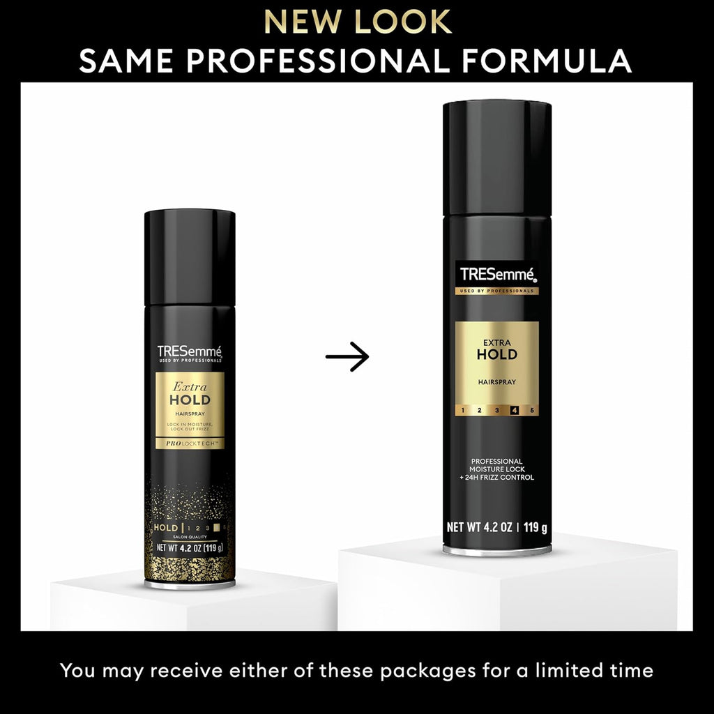 Buy now TRESemmÃ© Extra Hold Hairspray for 24-Hour Frizz Control, with Pro Lock Tech 4.2 oz at indiglob india
