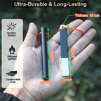4" Portable Waterproof Ferrocerium Ferro Rod Fire Starter Survival Tool