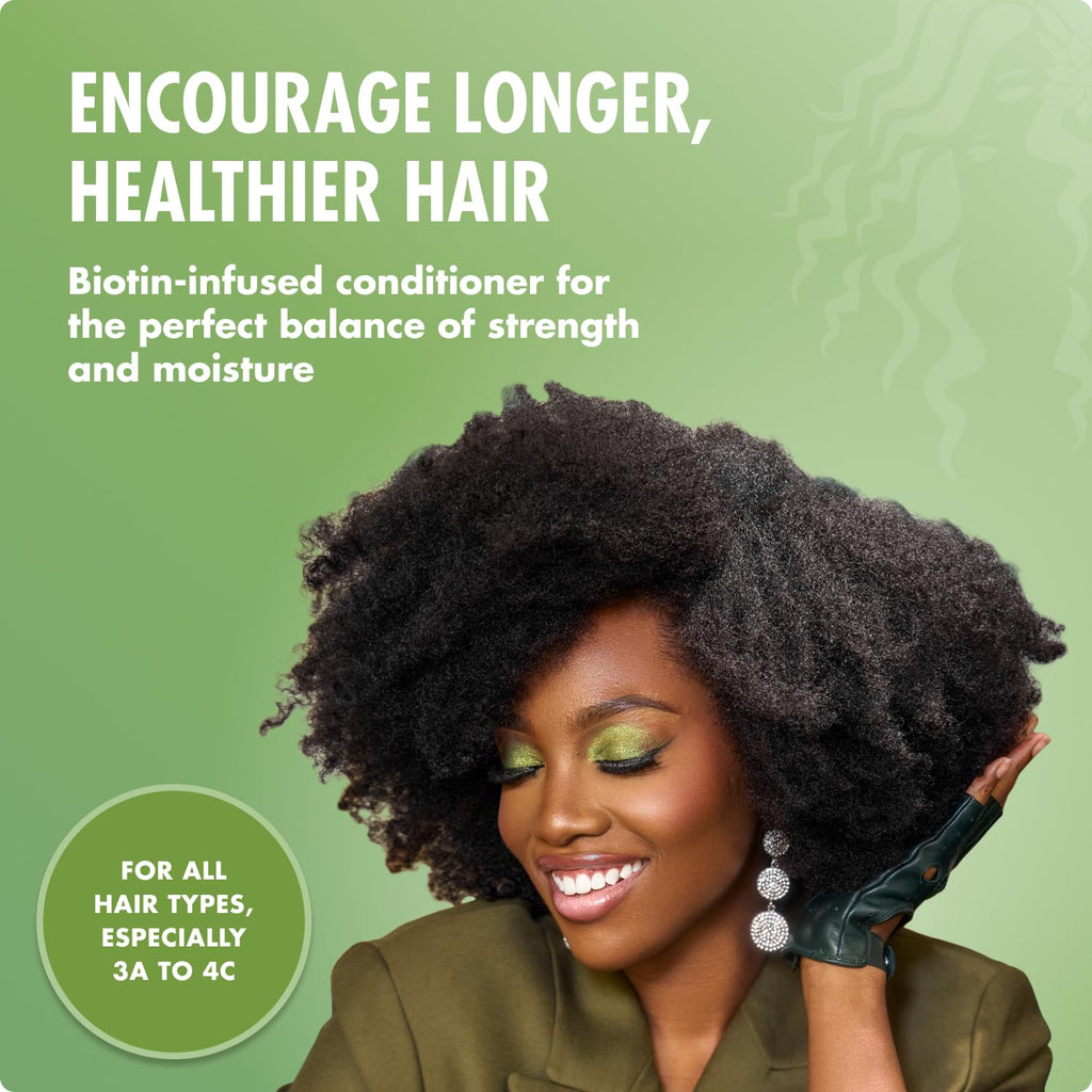 Mielle Organics Rosemary Mint Biotin Strengthening Conditioner, 12 oz | Detangling conditioner, with biotin & pure rosemary extract, hydration boost, manageability support, dry damaged hair care