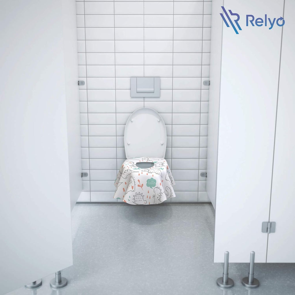 Buy now Toilet Seat Covers Disposable - 20 Pack - Waterproof, Ideal for Kids and Adults – Extra Large, Individually Wrapped for Travel, Toddlers Potty Training in Public Restrooms (Dinosaurs, 20) at indiglob india