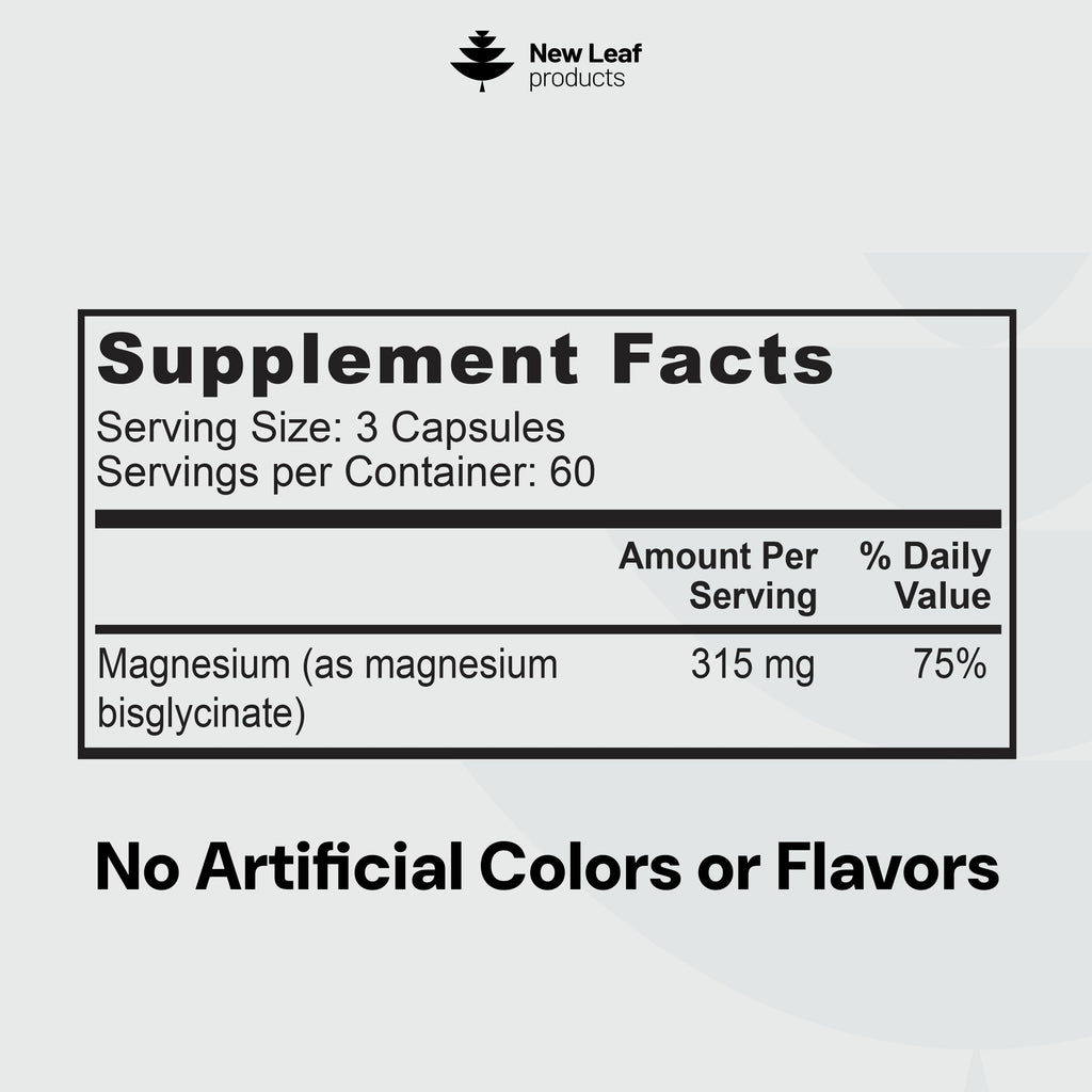 Magnesium Glycinate Supplements - 120 High Strength Capsules - 1040mg of Magnesium Providing 208mg Elemental Magnesium Per Serving - Pure Active Ingredient - UK Manufactured