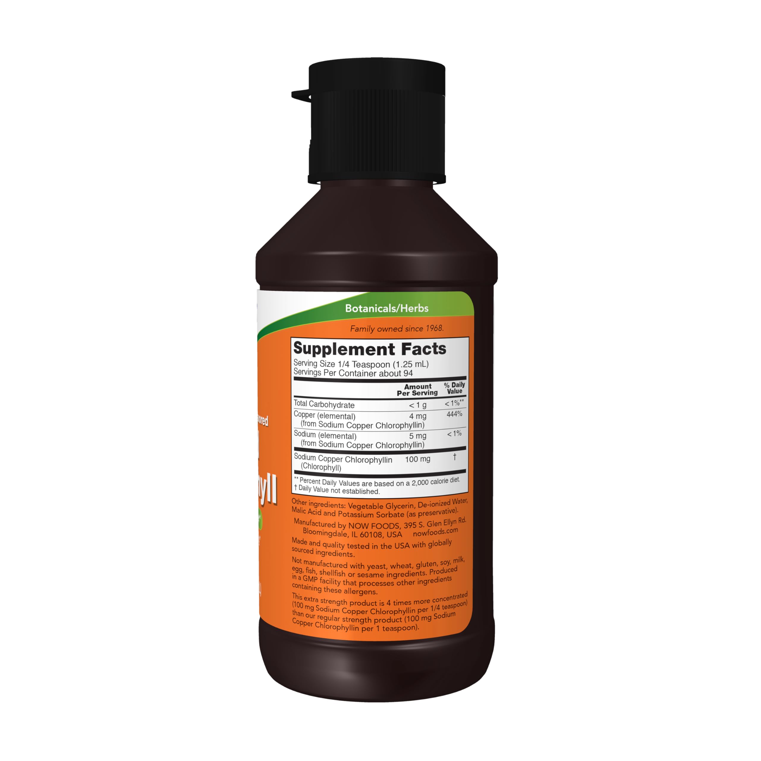 Buy now Now Supplements, Extra Strength Liquid Chlorophyll, Unflavored, Internal Deodorizer*, Promotes Clean at indiglob india