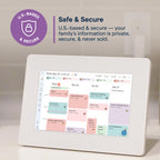 Skylight Calendar Mini — 10-Inch Digital Calendar Touchscreen Display for Shared Scheduling – Interactive Planner for Chores, Lists, and Reminders, White