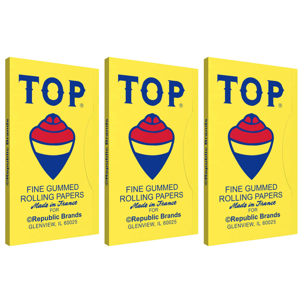 TOP Rolling Papers, 6 Pack Bundle, 600 Cigarette Paper Leaves Total