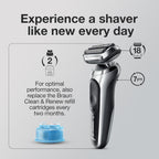 Buy now Braun EasyClick Cleansing Brush Attachment for Series 5, 6 and 7 Electric Razors, Compatible with Electric Shavers 5018s, 5020s, 6075cc, 7071cc, 7075cc, 7085cc, 7020s, 5050cs, 6020s, 6072cc, 7027cs at indiglob india