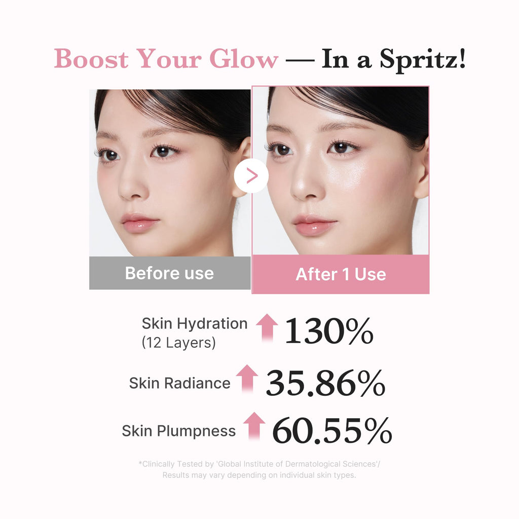 medicube Jelly Mist Serum with Pink PDRN Collagen, 2.02 fl.oz | Dual-Texture Glow Spray with Niacinamide, Glutathione, Hyaluronic Acid, Ceramide - Hydration, Radiance, Plump-Looking Skin