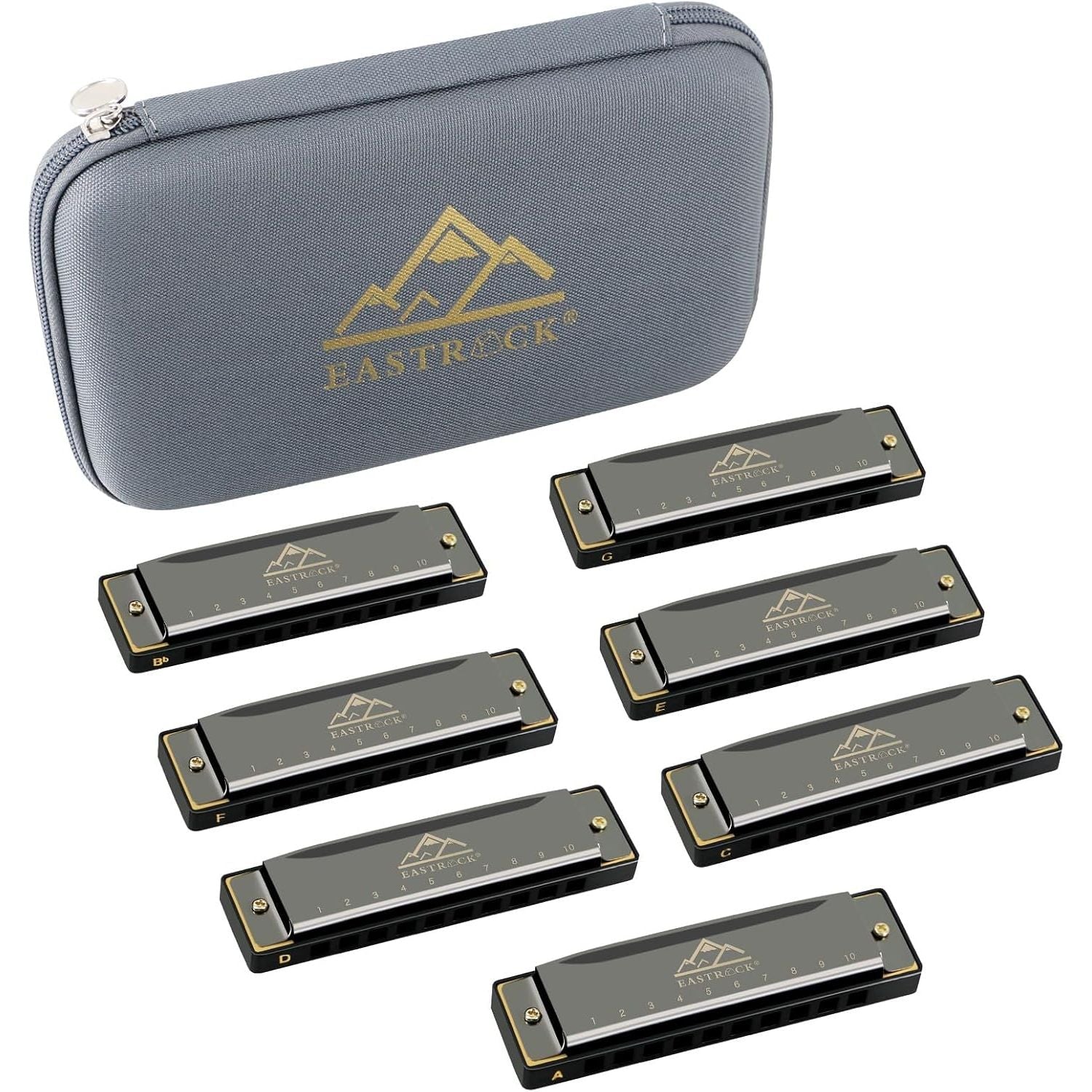 Buy now EastRock Blues Harmonica 24 Hole C Key with Case, Mouth Organ Harp, Diatonic Harmonica for Beginner, Adult, Kids, Professional, Students, Friends, Gifts 7key-bk at indiglob india