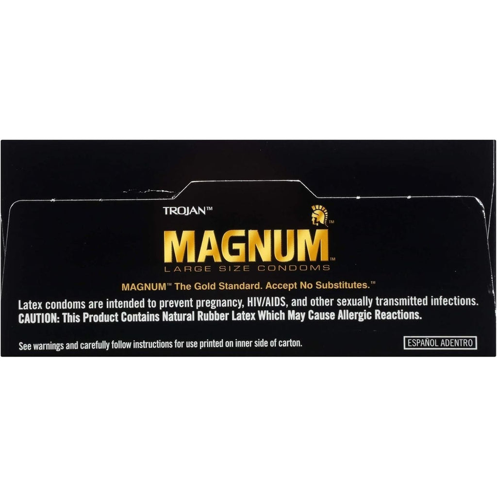Buy now TROJAN Magnum Lubricated Large Condoms, Comfortable and Smooth Lubricated, America’s Number One Condom, 36 Count Pack at indiglob india