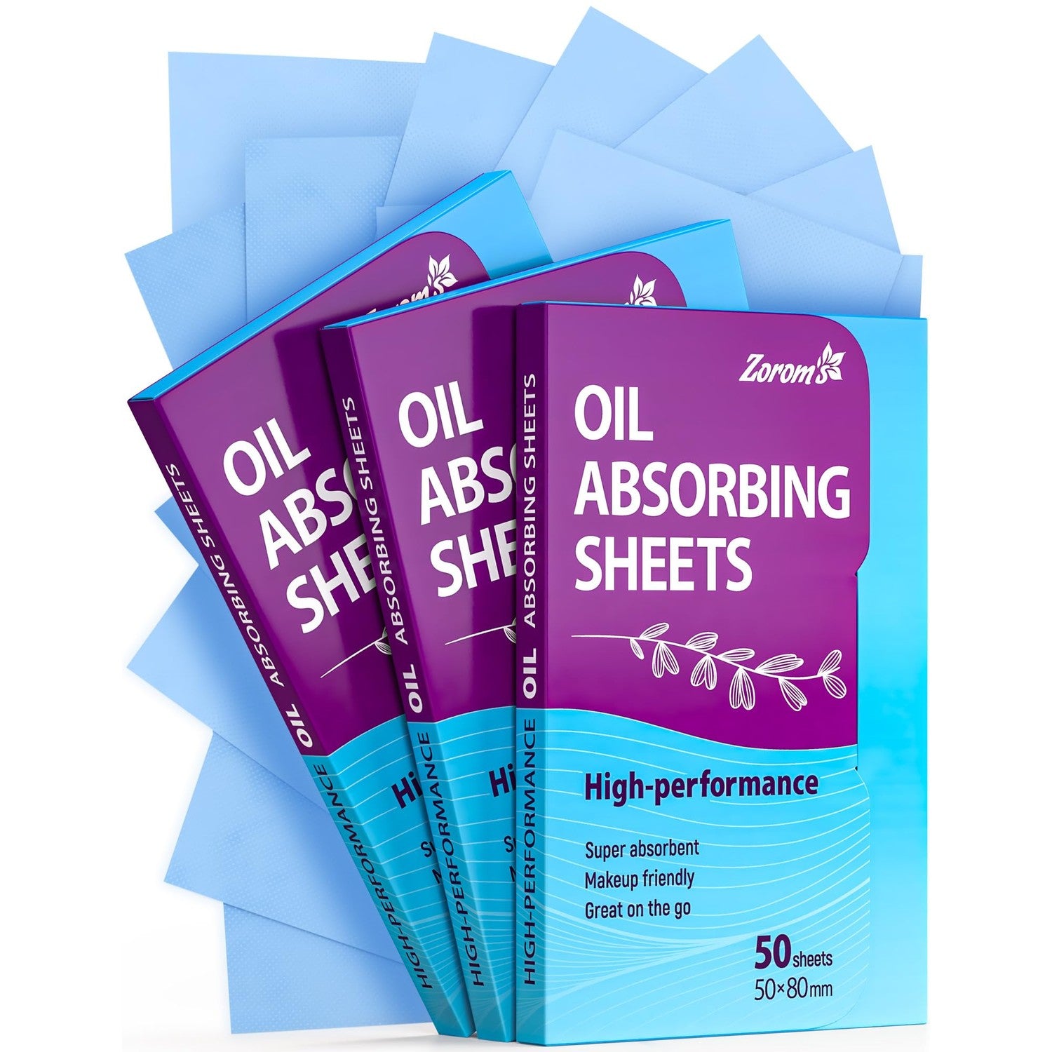 High-Performance Oil Absorbing Sheets for Face – 6pk/300 - Makeup Friendly | Blotting Papers for Oily Skin - Oil Control Film - Skin Friendly - Perfect for Keeping in Purse - Unisex - Gteat on the Go