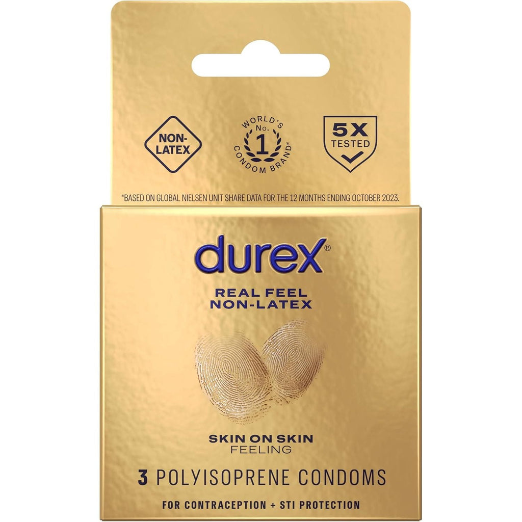 Buy now Durex Condom Real Feel Non Latex Condoms, 3 Count Default at indiglob india