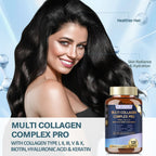 18-in-1 Collagen Pro 1500mg w/Types I II III V X Biotin VIT A C E 120 Caps