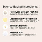 URO Probiotic + Collagen Powder – Vaginal, Skin & Gut Health – 20 Servings